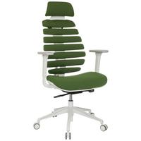 Pisarniški Stol Ergo Line W, Zelena - zelena/bela, Moderno, umetna masa/tekstil (67/116 - 133/65cm) - MID.YOU