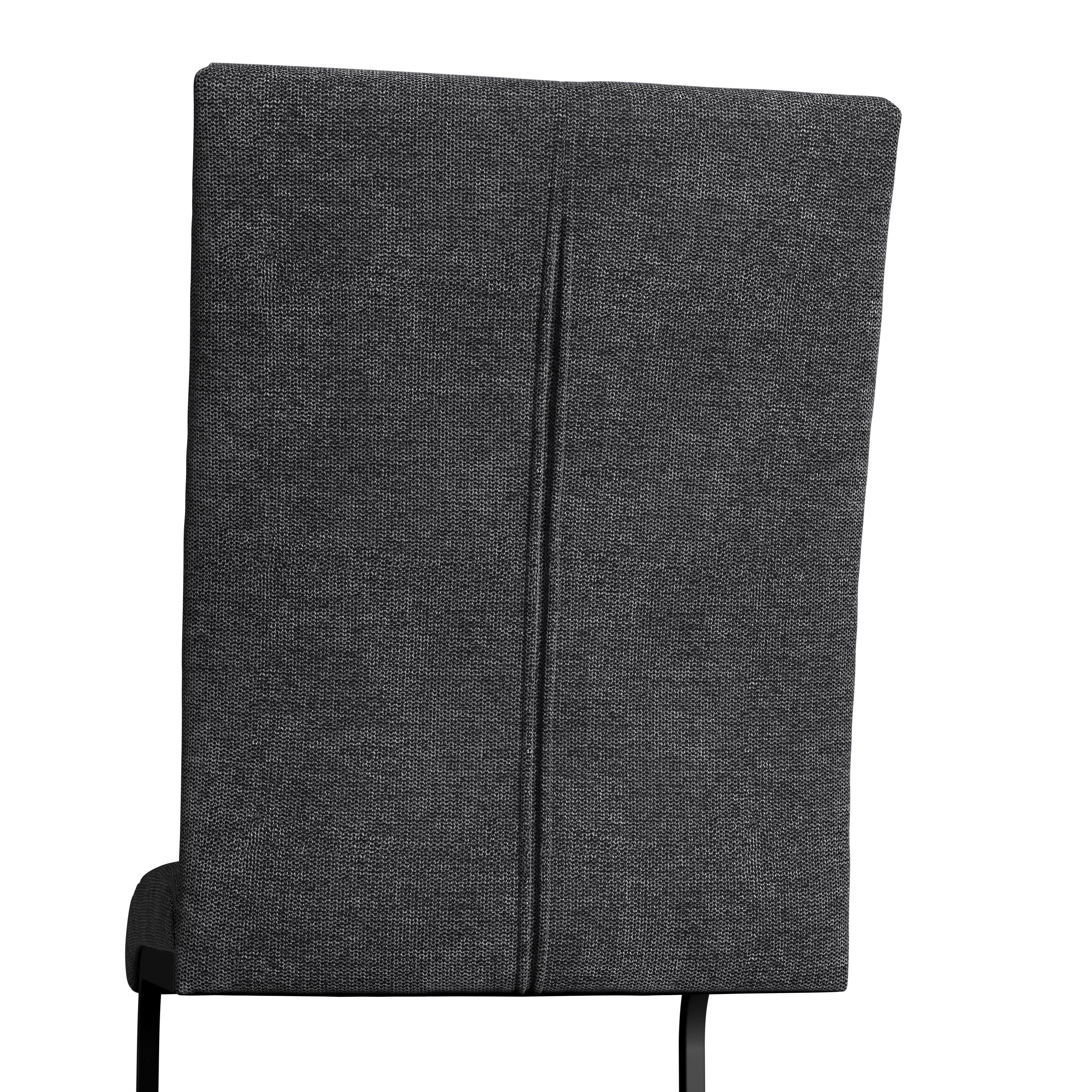 SVIKTSTOL COLIEN - mörkgrå/svart, Modern, metall/trä (46/94/62cm) - Bessagi Home