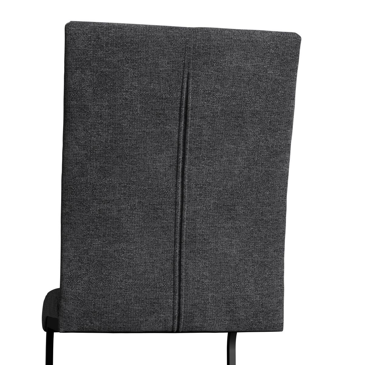 Schwingstuhl Colien Dunkelgrau Webstoff Gepolstert - Dunkelgrau/Schwarz, MODERN, Holz/Textil (46/94/62cm) - Bessagi Home