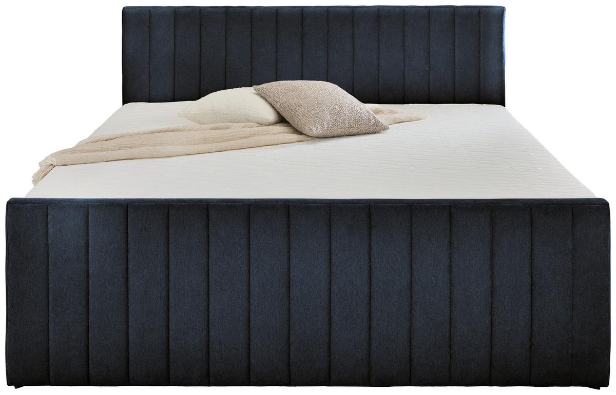 Box Krevet Sontje - crna/antracit, Konvencionalno, tekstil/plastika (160/200cm) - Modern Living