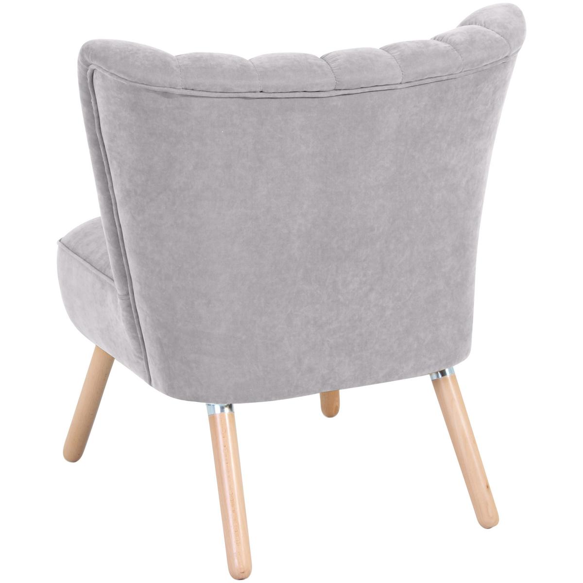 SESSEL ALESSANDRO - Silberfarben/Buchefarben, Design, Holz/Textil (70/80/66cm) - Max Winzer