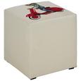 Hocker Beige - Beige/Schwarz, MODERN, Kunststoff/Textil (42/45/42cm) Hocker Beige - Beige/Schwarz, MODERN, Kunststoff/Textil (42/45/42cm)