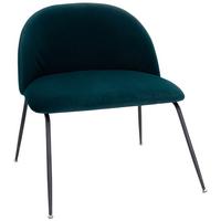 Stol Velvo, Barva Petroleja - barve petroleja/črna, Basics, kovina/tekstil (72/80/65cm) - MID.YOU