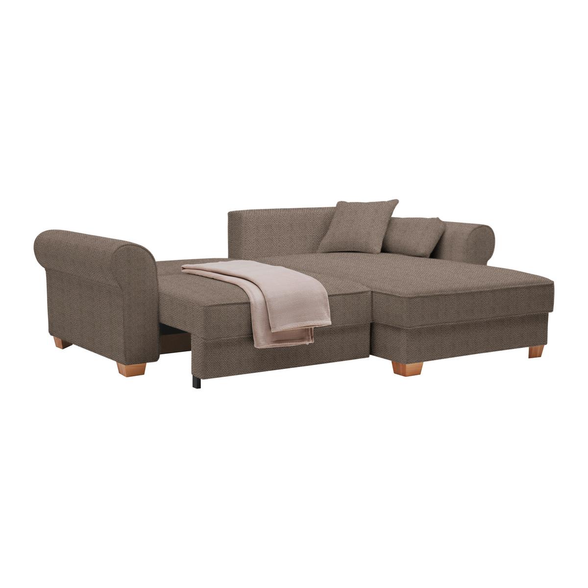 Wohnlandschaft Angelo Braun - Braun, Modern, Holz/Holzwerkstoff (255/92/185cm) - Mömax
