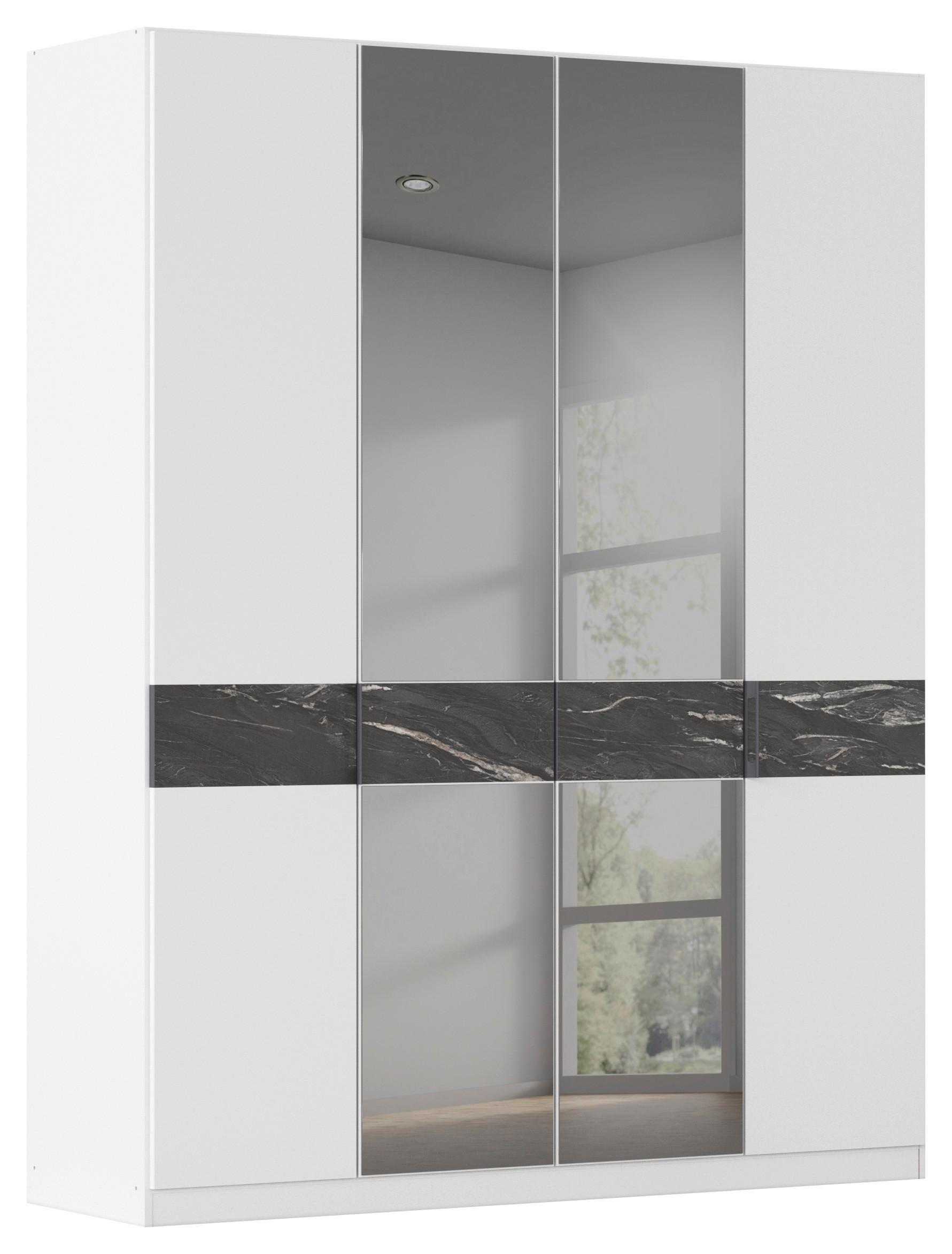 Drehtürenschrank Versity Weiß - Weiß, KONVENTIONELL, Holzwerkstoff/Metall (180/229/54cm) - Premium Living