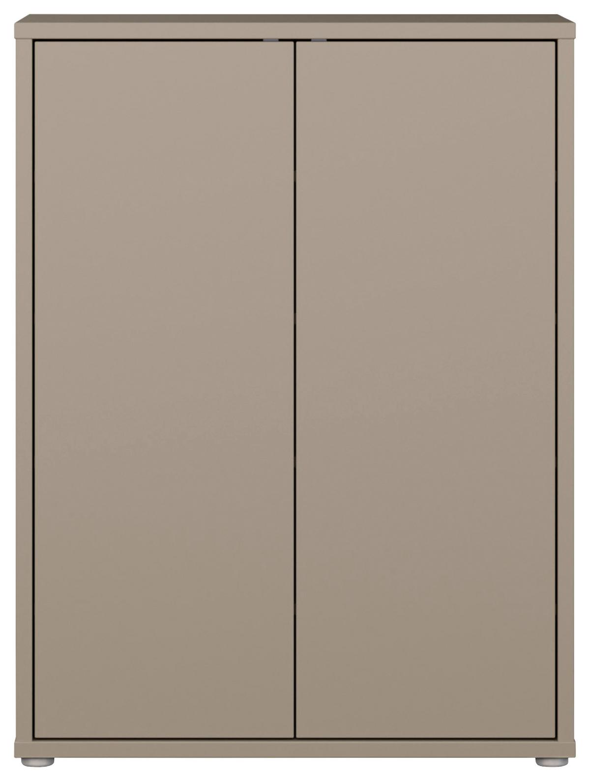 Omara Za Čevlje Alice, Rjavosiva - rjavosiva/siva, Moderno, umetna masa/leseni material (74,5/99,1/34,9cm) - Modern Living