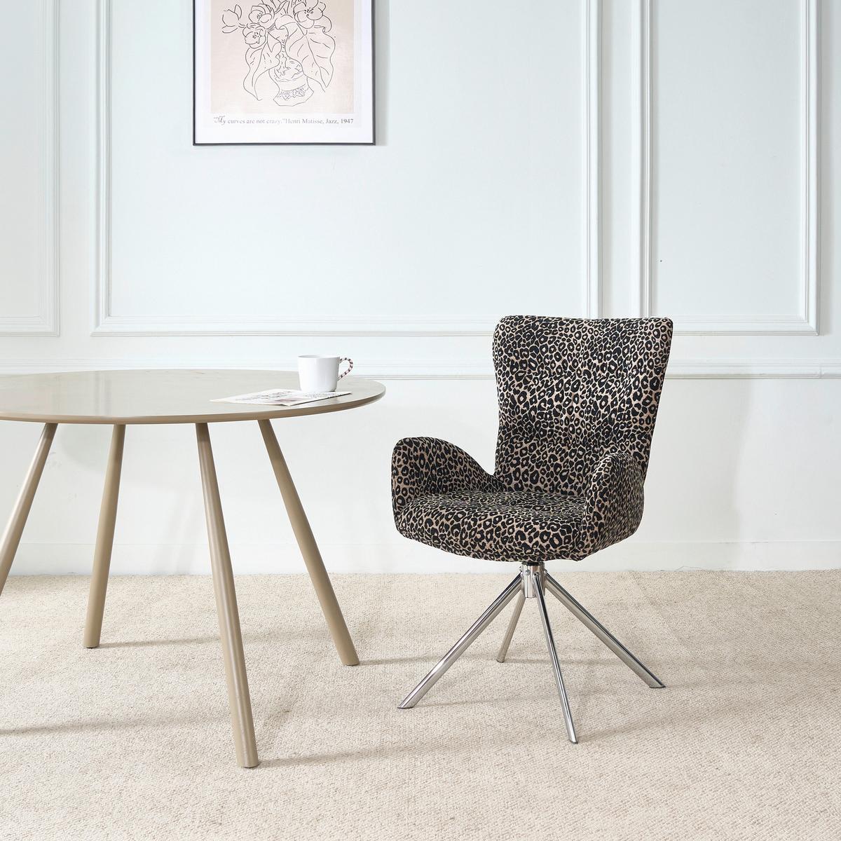 Sessel Liam -Trend- - Chromfarben/Schwarz, Lifestyle, Textil/Metall (58/65/91cm) - Mömax