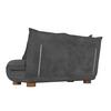 BÄDDSOFFA BELLA - mörkgrå/naturfärgad, Modern, metall/trä (141/77/85cm) - Bessagi Home