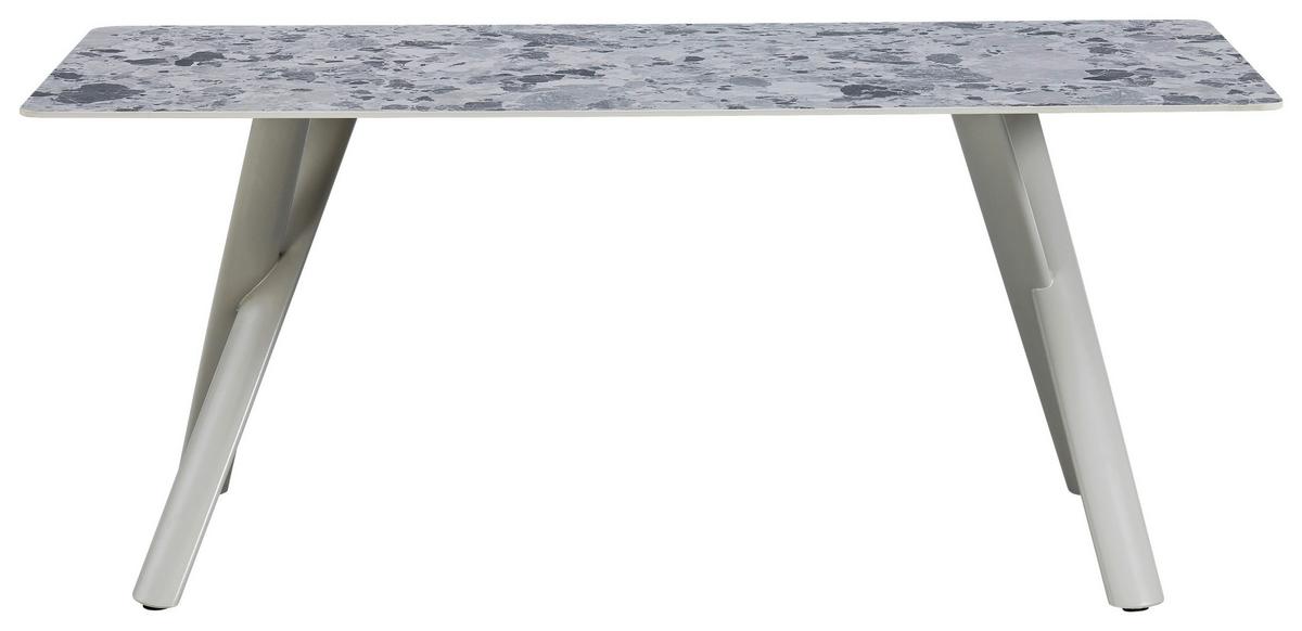 ESSTISCH ROBIN - Beige/Grau, Design, Stein/Metall (180/76/90cm) - Mömax