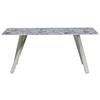 MATBORD ROBIN - beige/grå, Design, metall/sten (180/76/90cm) - Mömax