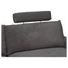 Kopfstütze Cora Dunkelgrau - Dunkelgrau, Modern, Textil/Metall (63/57/40cm) - Mömax