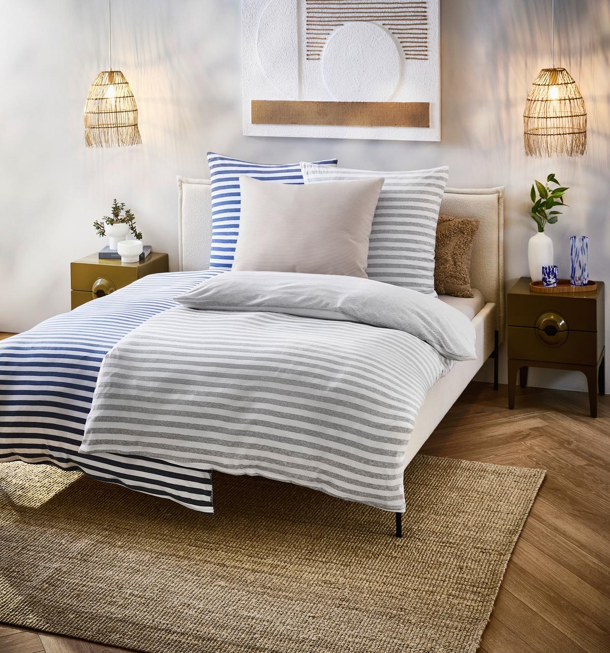 POŚCIEL DWUSTRONNA FAGARA - taupe, Konventionell, tkanina (135/200cm) - Bio:Vio