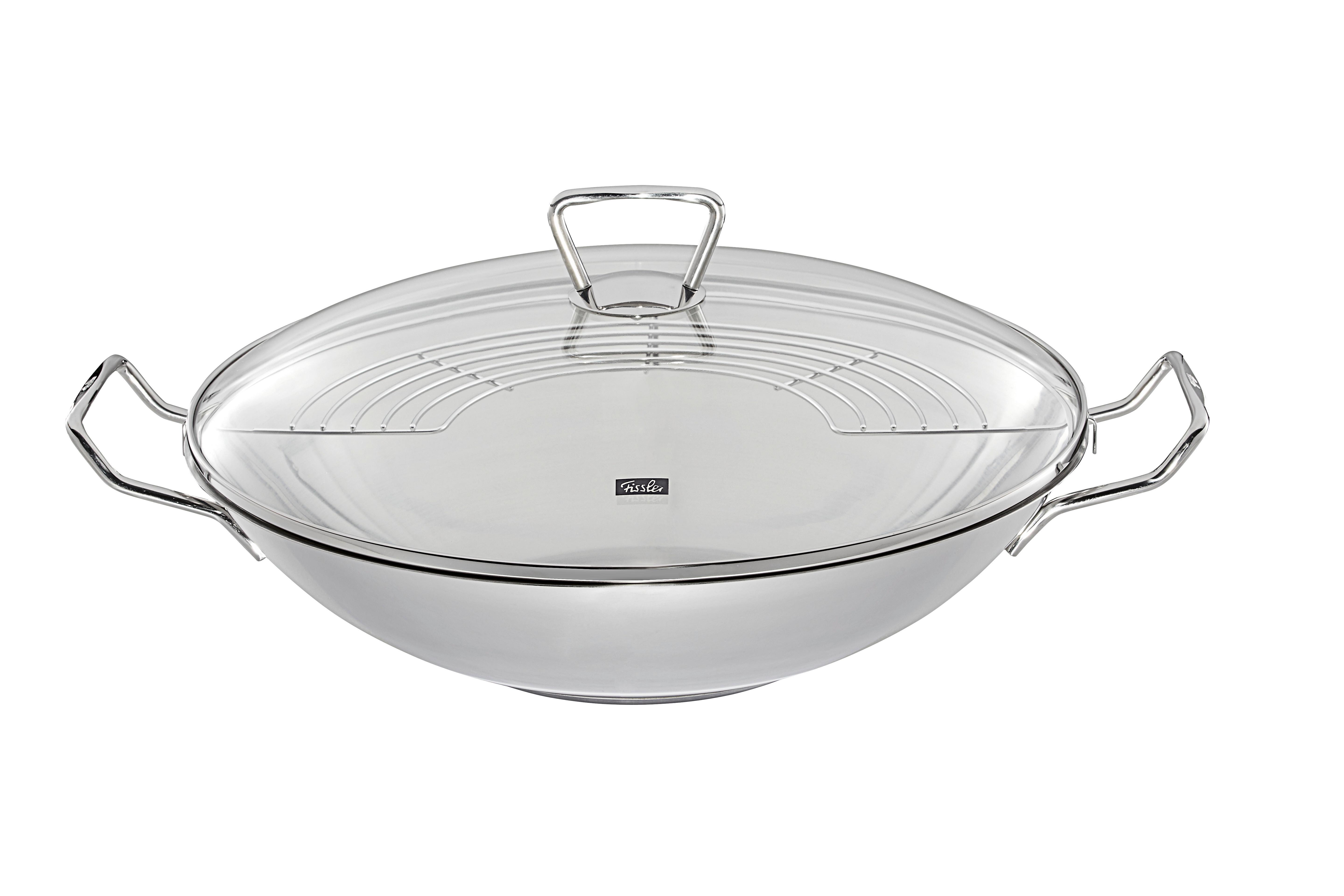 WOK 0682335001 FISSLER - Basics, metal/szkło (35cm) - Fissler