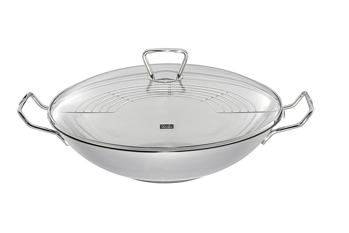 WOK 0682335001 FISSLER - Basics, metal/szkło (35cm) - Fissler