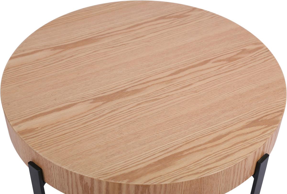 Klubska Miza Lima, Barva Hrasta - črna/barve hrasta, Moderno, kovina/leseni material (80/42/80cm)