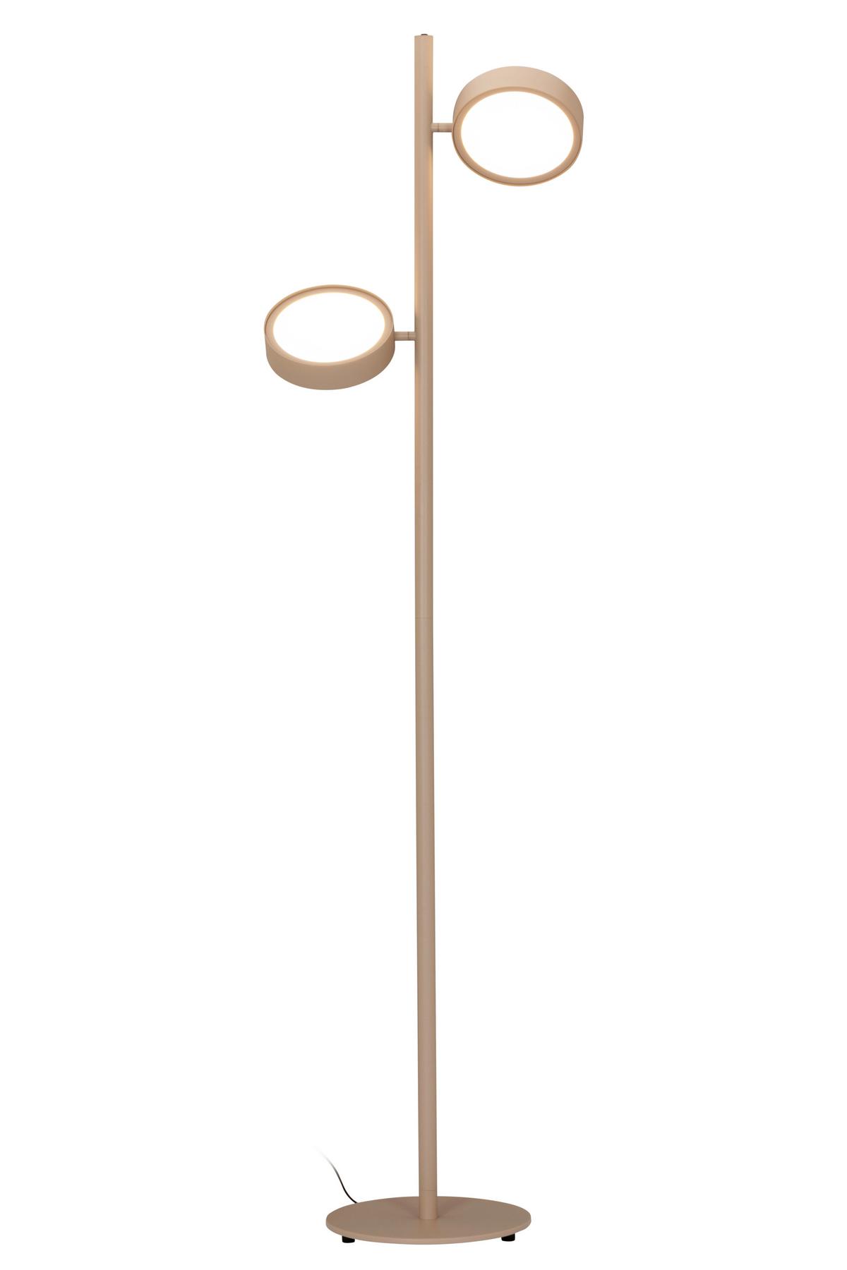 LAMPA STOJĄCA LED BELLEVUE - kolor piaskowy, Design, metal (43/28/162cm) - Dieter Knoll