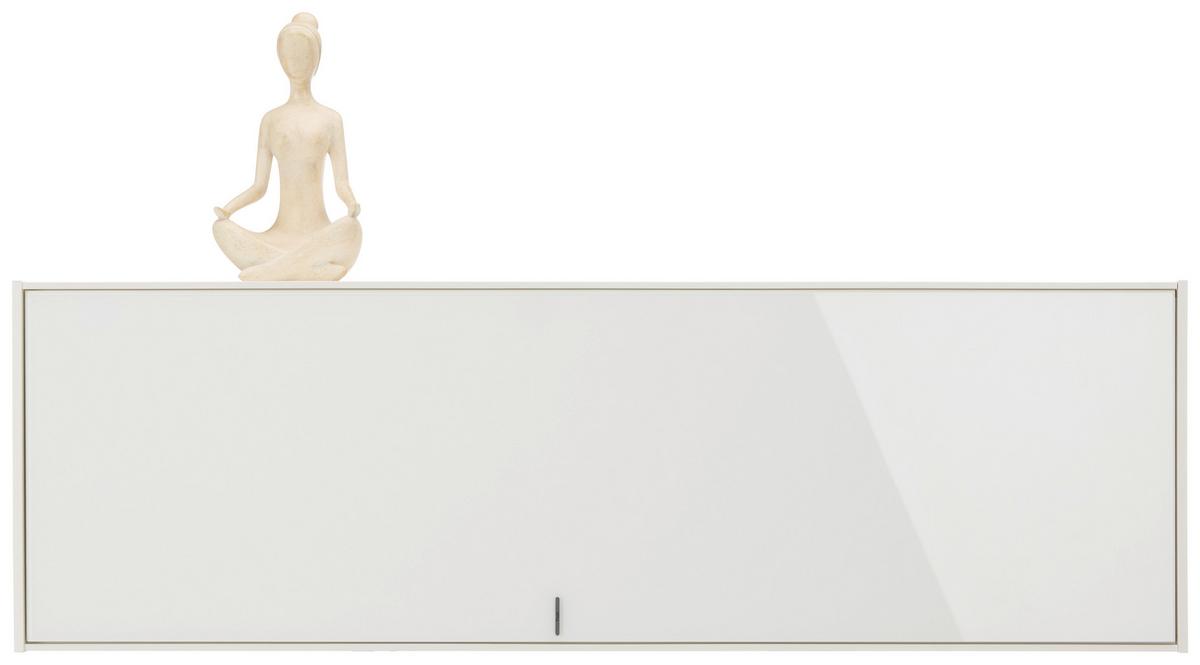 Hängeelement Max Box in Weiß - Weiß, MODERN, Glas/Holzwerkstoff (38/120/32cm) - Premium Living