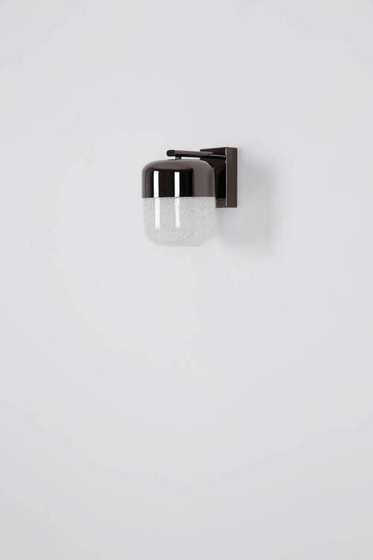 Led Svjetiljka Zidna 15721w - boje grafita/prozirno, Design, staklo/metal (15/21/19cm) - Globo