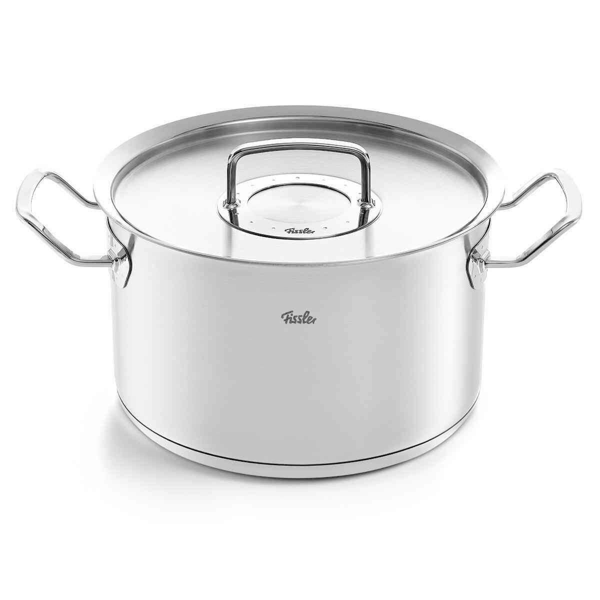 GARNEK 084-128-24-000/0 FISSLER - kolor srebrny, Design, metal (24cm) - Fissler