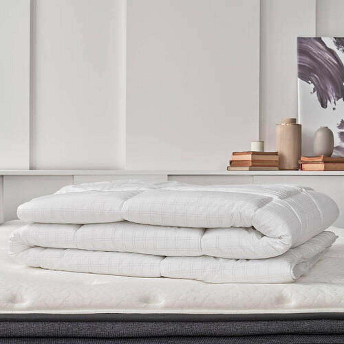 Bettdecke Anti Stress ca. 200x200 cm - Weiß, Basics, Textil (200/200/3cm) - Yatas