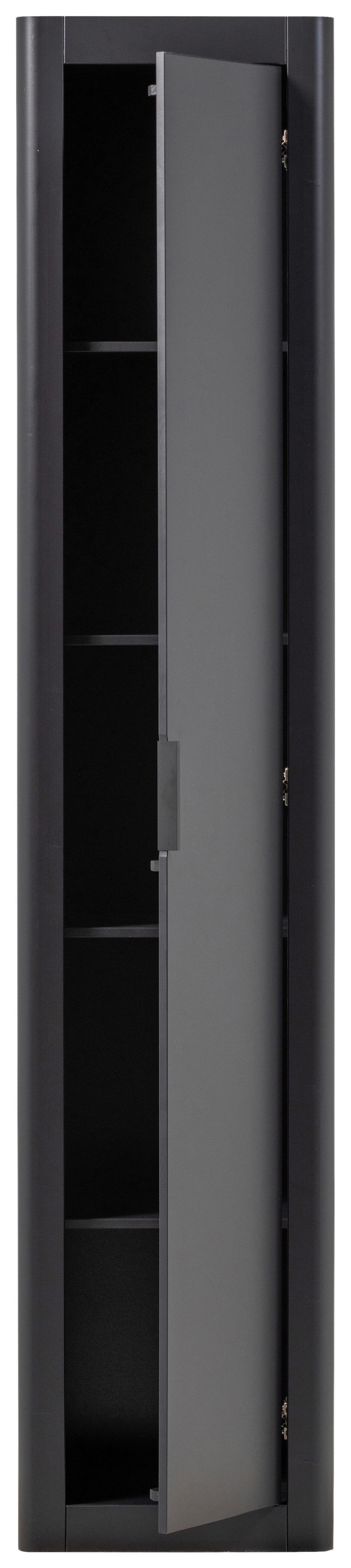 Mehrzweckschrank Gunnar Schwarz B: 45 cm - Schwarz, Design, Holz (45/217/39cm) - Livetastic