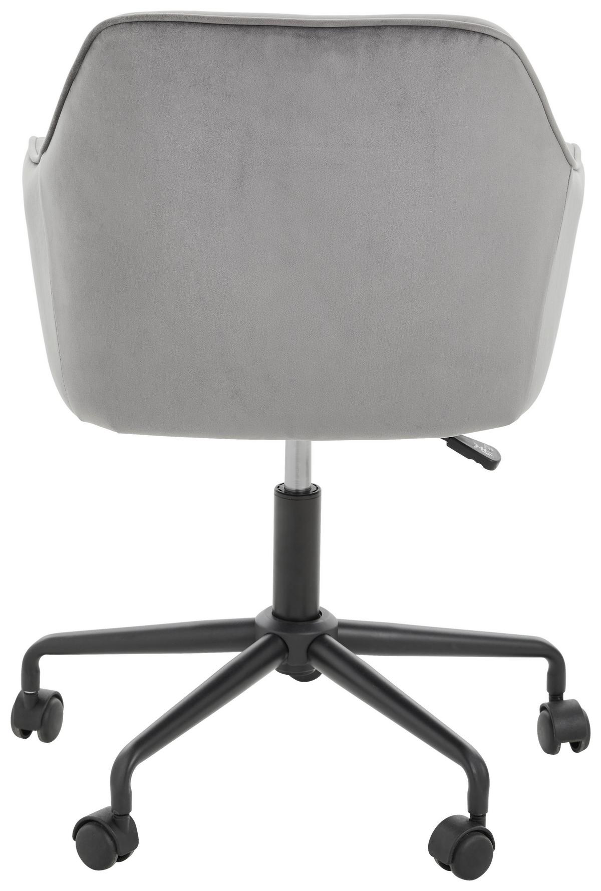 KRZESŁO OBROTOWE BROOKE - czarny/ciemnoszary, Trend, tworzywo sztuczne/metal (59/92/58,5cm) - Carryhome