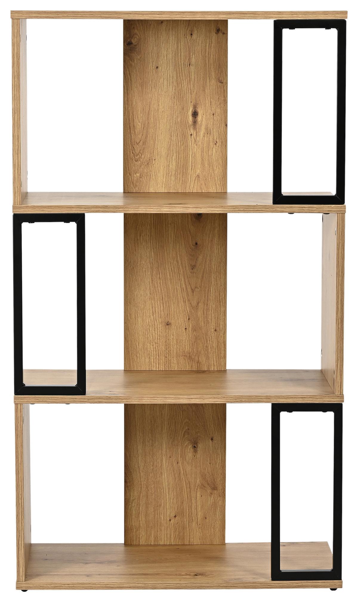 Otvorena Polica Marbella - hrast artisan, Moderno, metal/pločasti materijal (60/106/30cm) - Modern Living