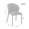 STOL ZOEY - grön/svart, Modern, metall/trä (48/79/61cm) - Bessagi Home