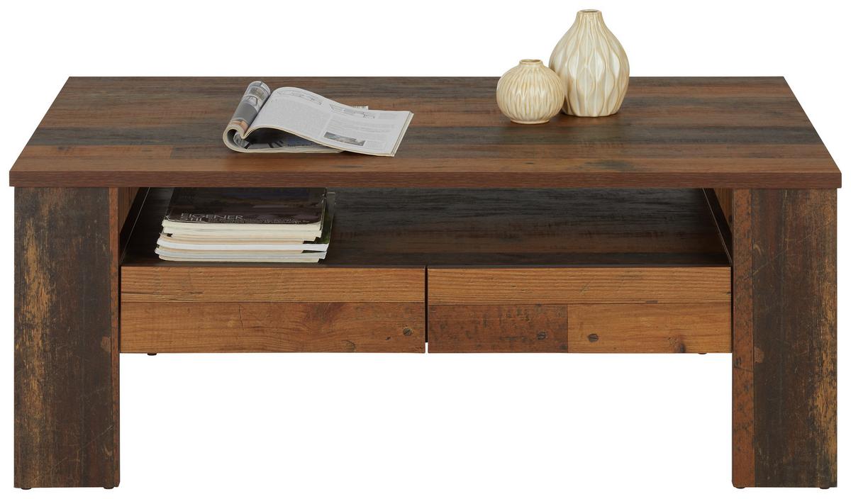 Couchtisch in Braun/Grau - Braun/Grau, KONVENTIONELL, Holzwerkstoff (110/65/44cm) - Mömax