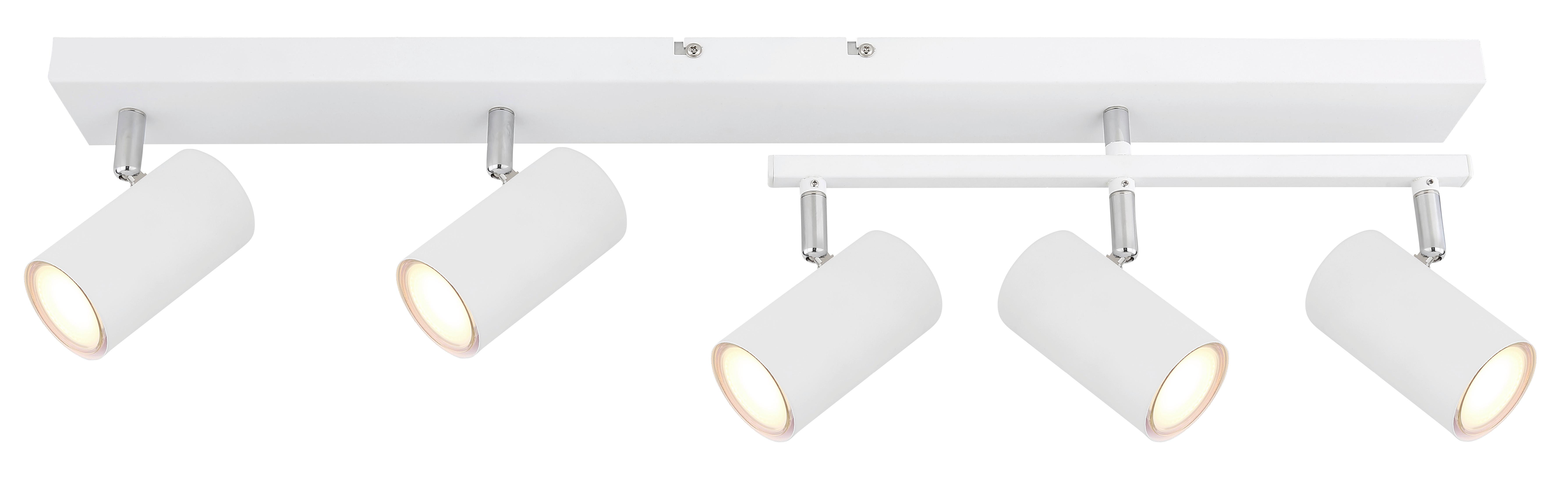 Strahler Robby max. 35 Watt - Weiß, Design, Metall (70/35/17cm) - Globo