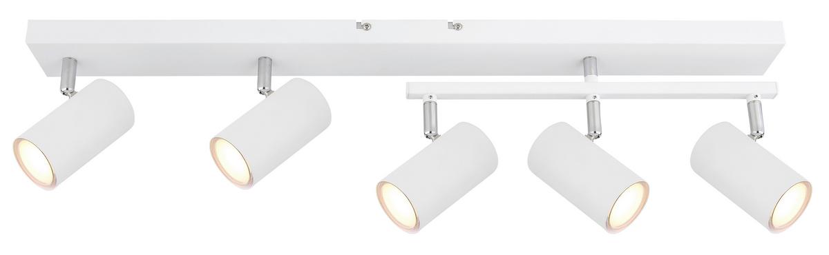 Strahler Robby max. 35 Watt - Weiß, Design, Metall (70/35/17cm) - Globo