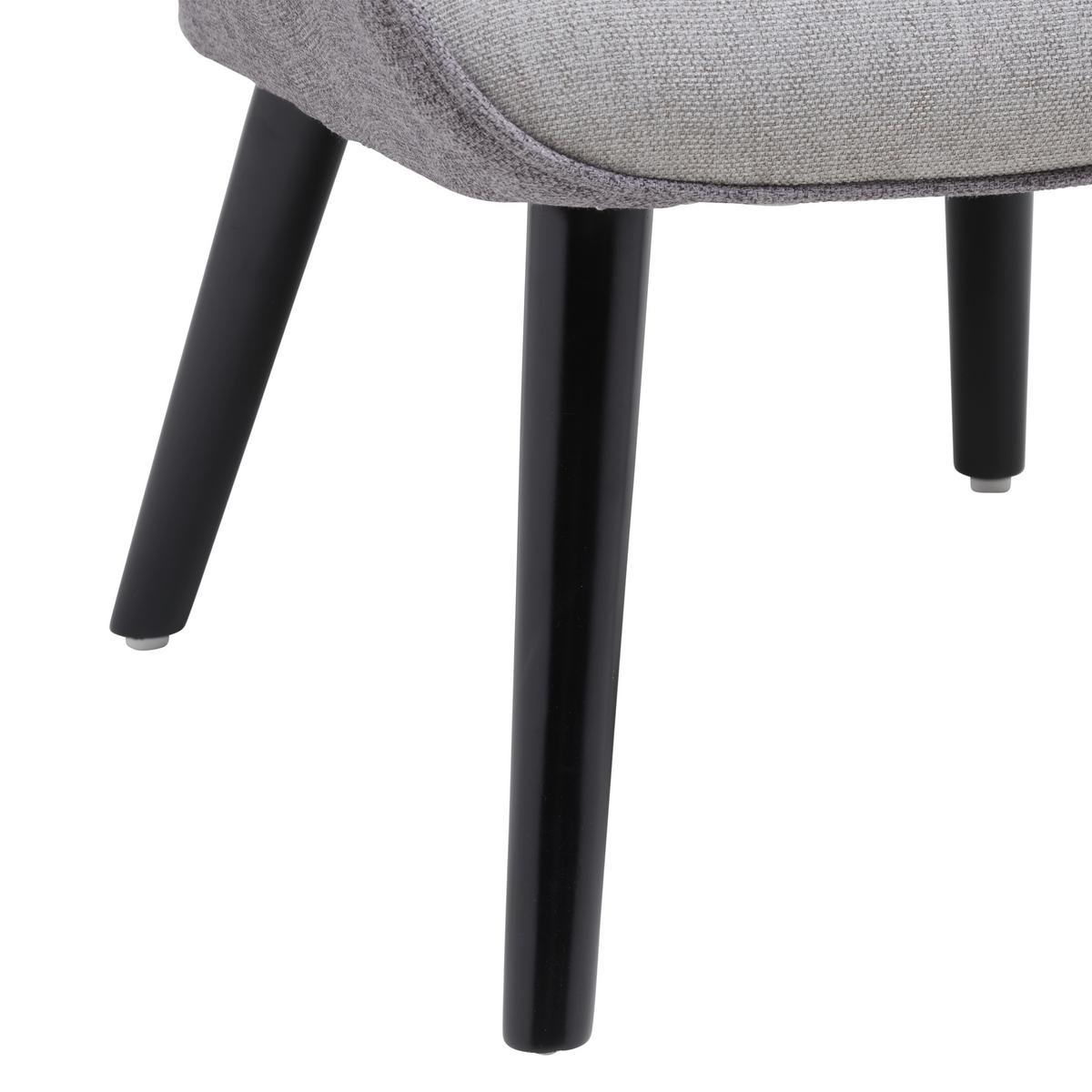 Relaxsessel Chester Hellgrau - Dunkelgrau/Hellgrau, MODERN, Holz/Textil (66/94/74cm) - Mömax