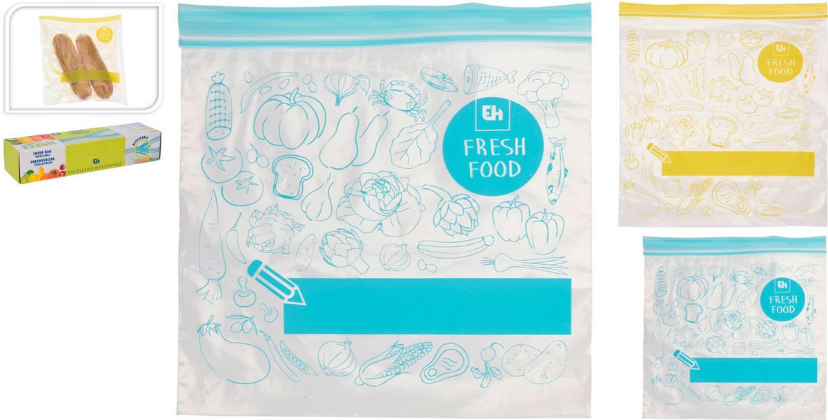 Frissentartó Tasak 40db/csomag Zippy - sárga/kék, műanyag