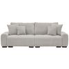 Mega Sofa Toledo - tamno smeđa/prirodne boje, Konvencionalno, tekstil/plastika (250/100/90cm) - Best Price