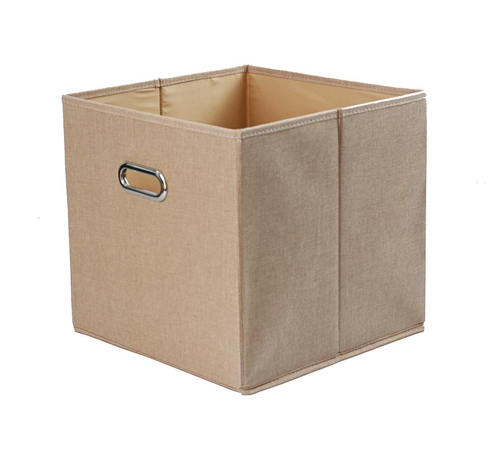 Zložljiva Škatla Bobby, Bež, Ca. 34 L - bež, Moderno, karton/tekstil (33/32/33cm) - Premium Living