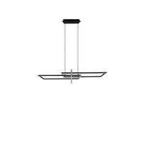 LED-Hängeleuchte Salinas in Schwarz max. 34 Watt - Schwarz, Design, Metall (110/40/150cm) - Trio Leuchten