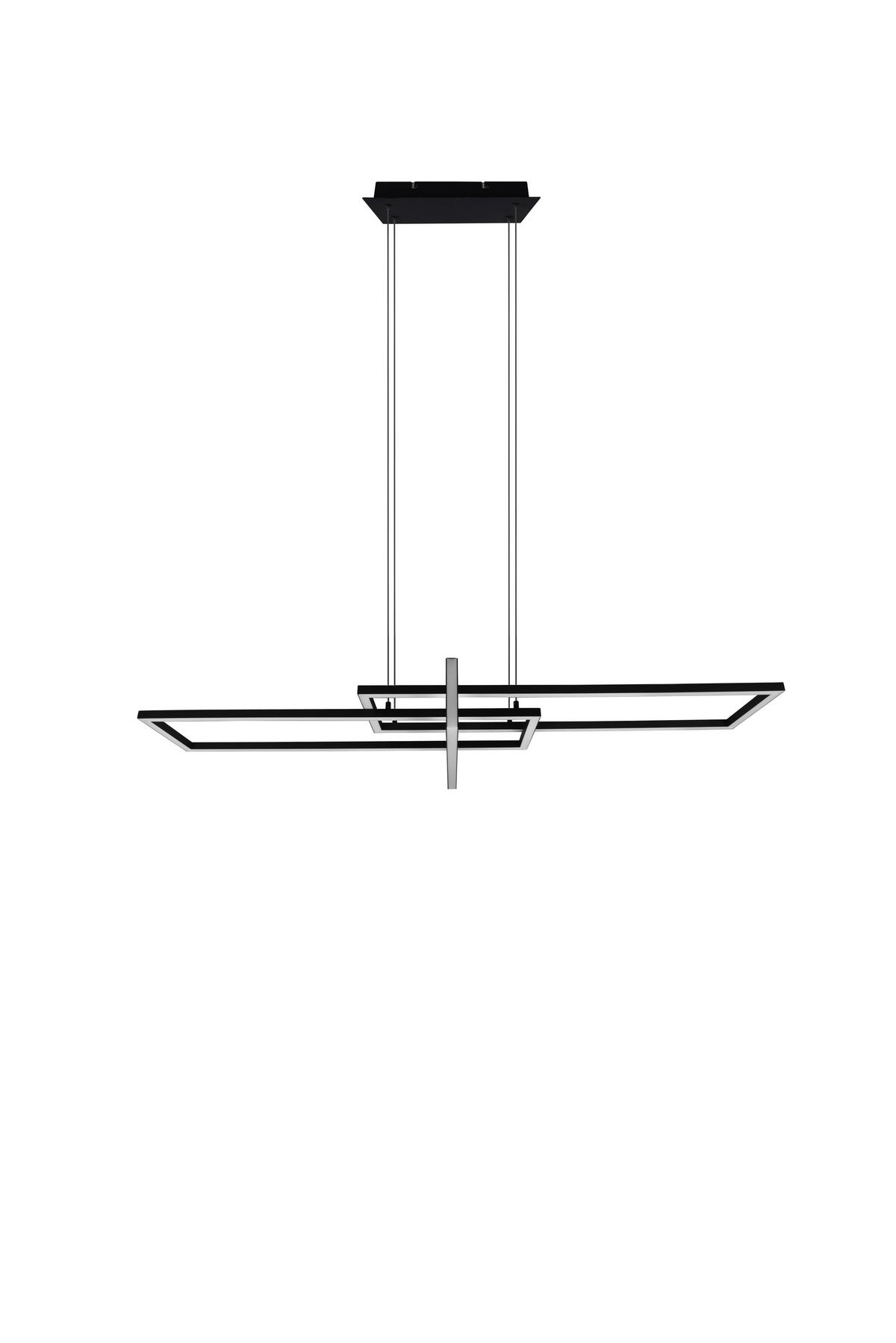 LED-Hängeleuchte Salinas in Schwarz max. 34 Watt - Schwarz, Design, Metall (110/40/150cm) - Trio Leuchten