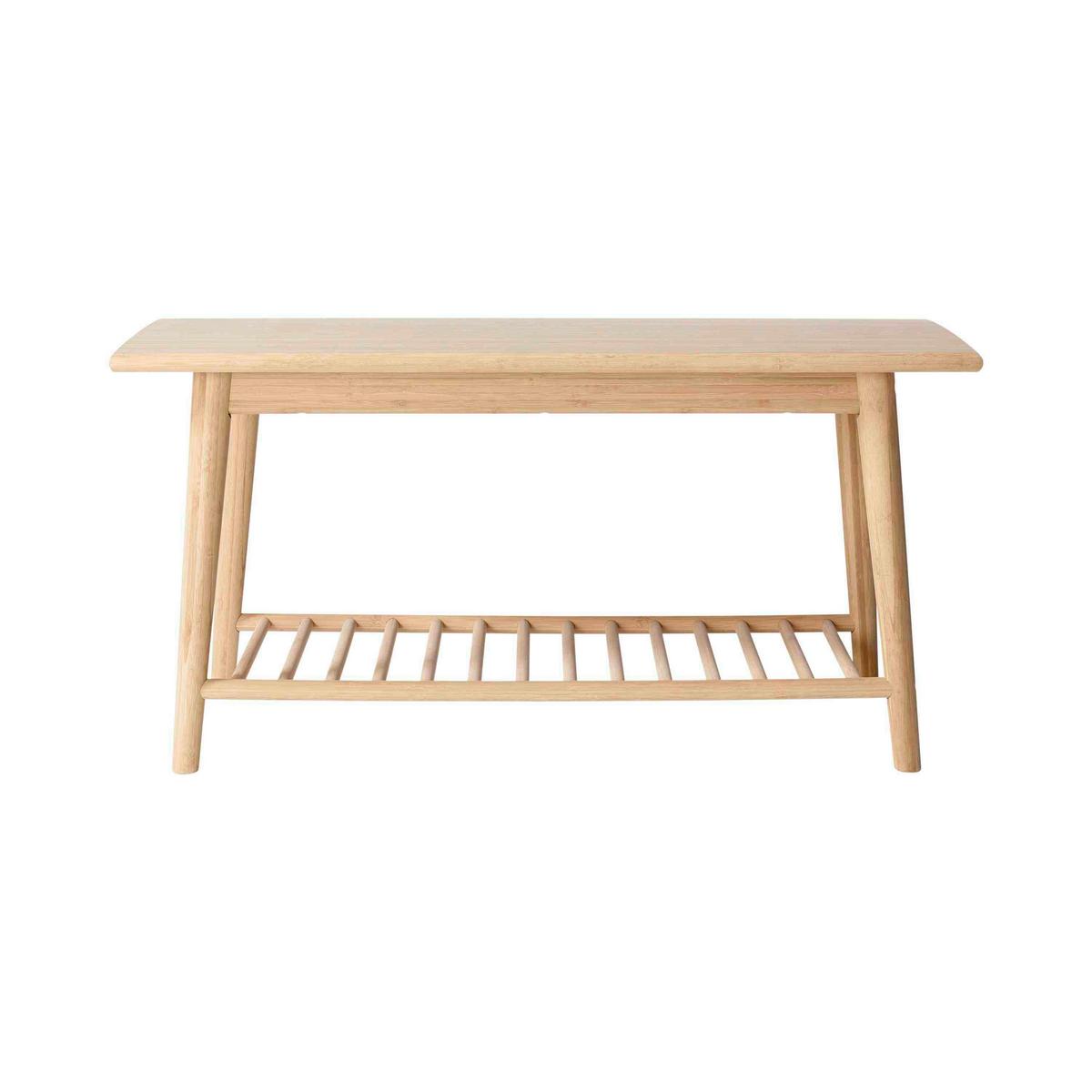 Schuhbank Noble 4168002 - Naturfarben, Romantik / Landhaus, Holz (90/45/35cm) - MID.YOU