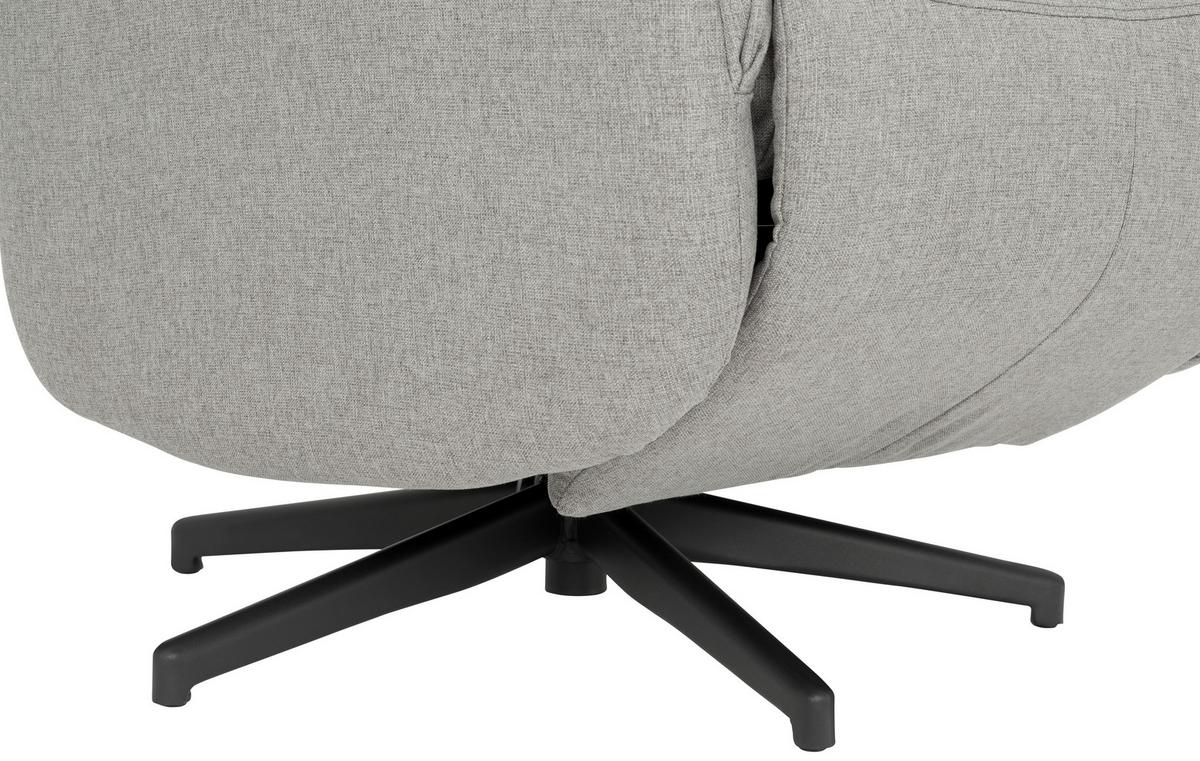 FOTEL TELEWIZYJNY TANJA - czarny/szary, Design, metal/tkanina (71/105/85cm) - MID.YOU