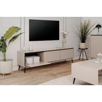 KOMODA NISKA ARONA - czarny, Konventionell, materiał drewnopochodny/tworzywo sztuczne (175/50/38cm) - Livetastic