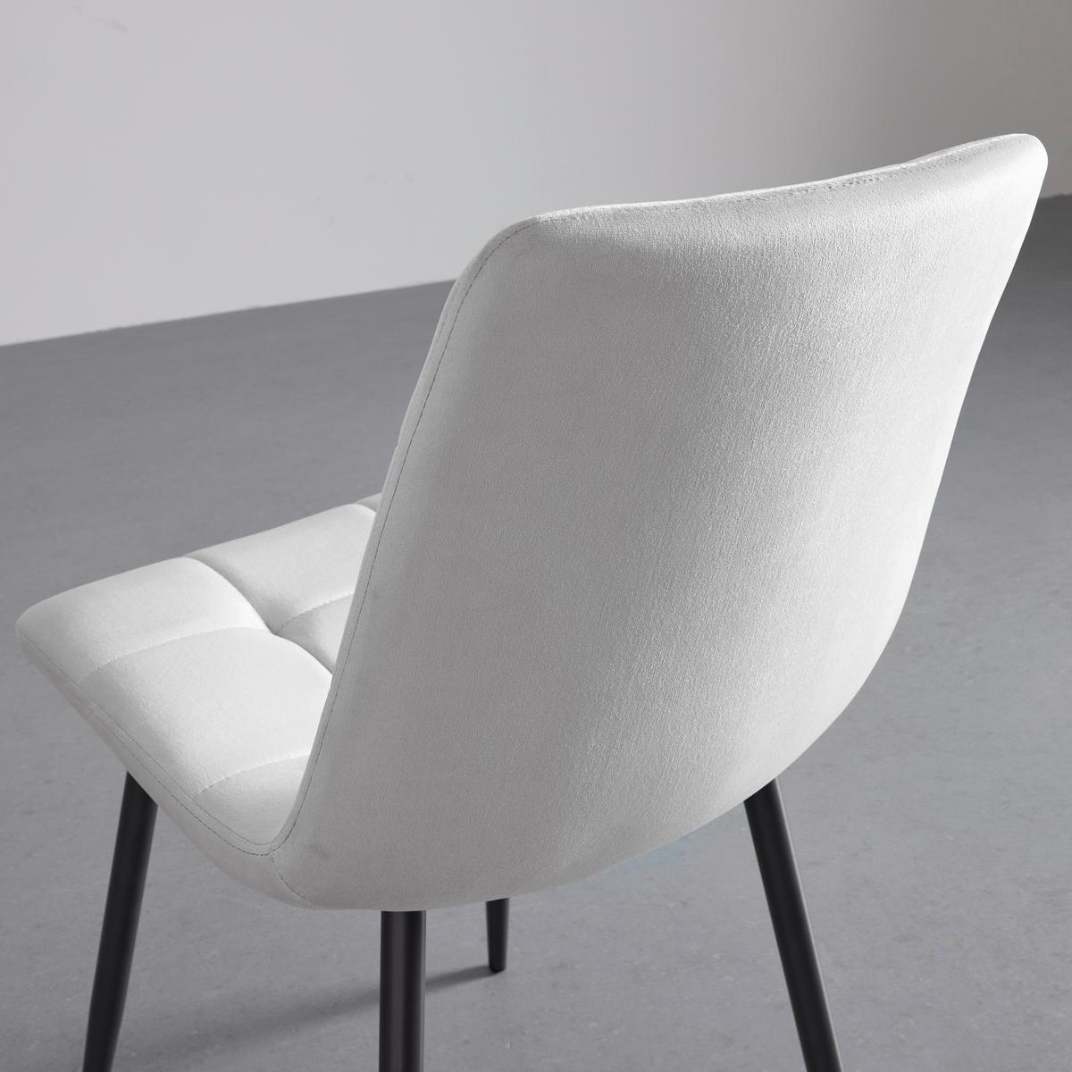 KRZESŁO RIA - jasnoszary/czarny, Modern, metal/tkanina (43,5/87/54cm) - Bessagi Home
