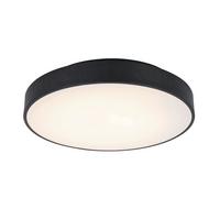 LED Mennyezeti Lámpa Flache - fekete, Modern, műanyag/fém (50/9cm) - Mömax