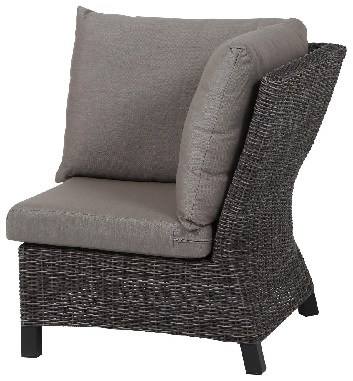 Loungegarnitur Corido 4-tlg. Grau - Grau, Basics, Keramik/Kunststoff (219/88/219cm) - Siena Garden