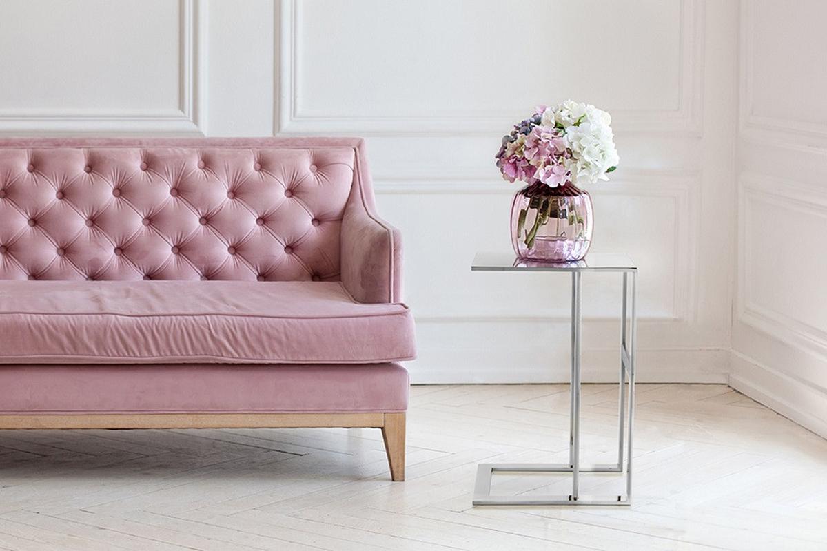 BEISTELLTISCH SITA 100 SILBER - Grau, Design, Metall (40/60/30cm) - Kayoom