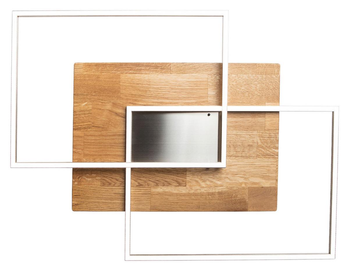 LAMPA SUFITOWA LED 141601 HERMAGOR - beżowy, Natur, metal/drewno (50/42/7cm) - Waldwelt