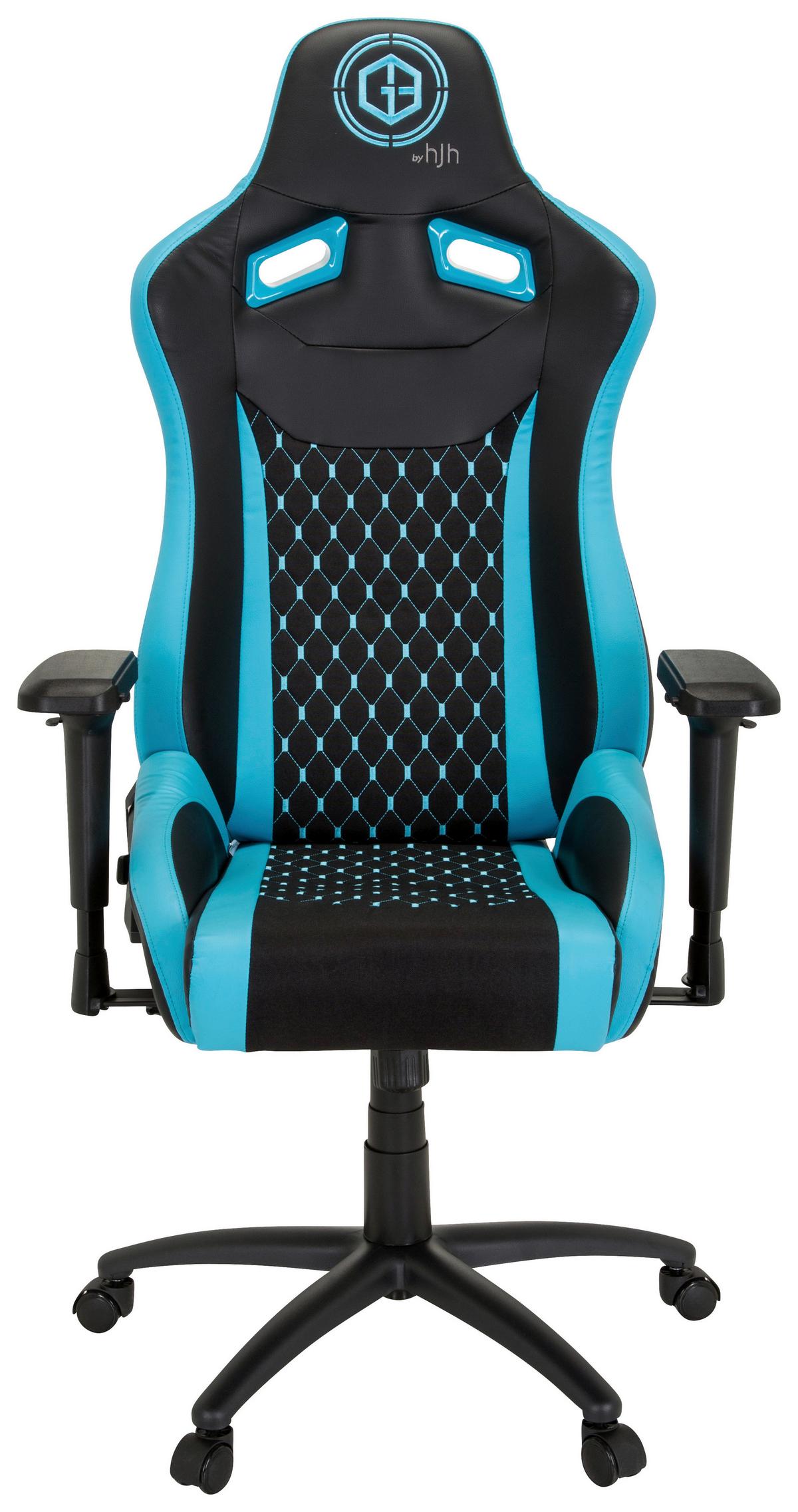 Gaming Stol Gamebreaker Sx 04, Črna, Turkizna - turkizna/črna, Moderno, kovina/umetna masa (74/137/66cm) - MID.YOU