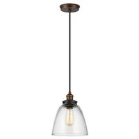 Viseća Svjetiljka Baskin Fe-Baskin-P-B-Br - boje mjeda/boje cinka, Konvencionalno, staklo/metal (22.8/31.3cm) - Elstead Lighting