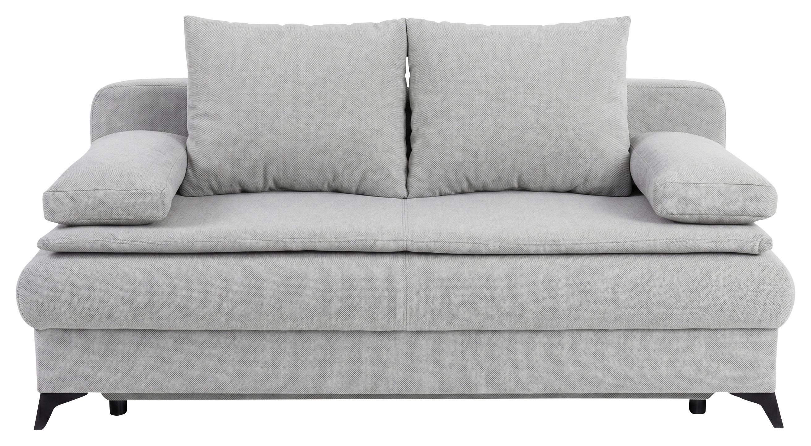 Schlafsofa Ken Grau - Schwarz/Grau, KONVENTIONELL, Holzwerkstoff/Kunststoff (209/90/105cm) - Based