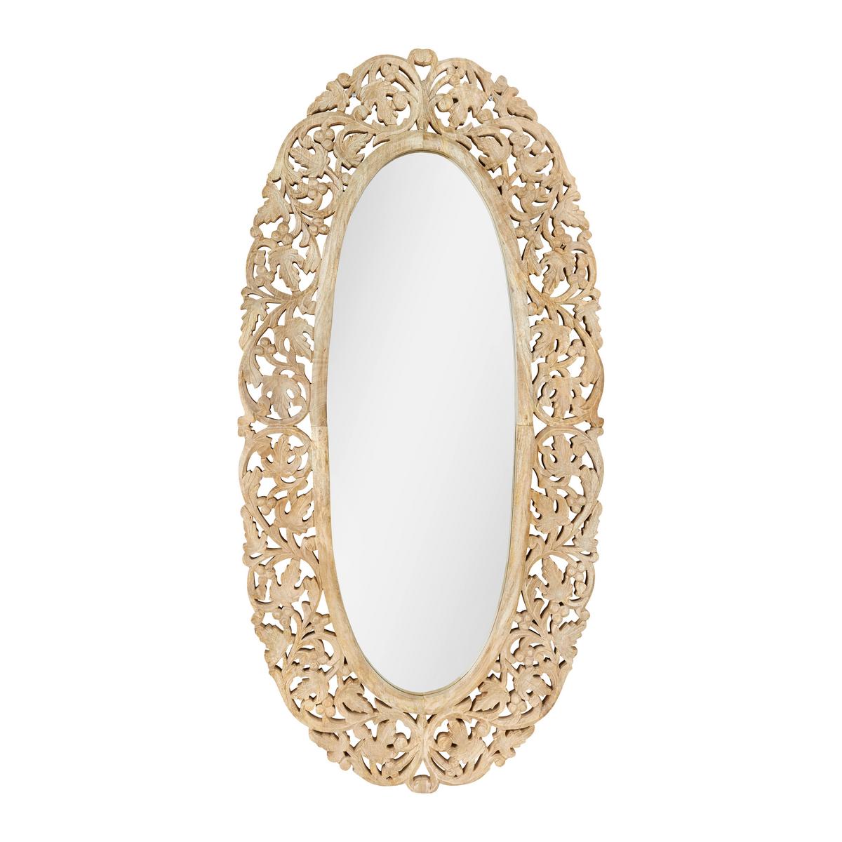 Oglindă de perete SCOLPIO -STUDIO- - culoare natur, Romantik / Landhaus, lemn/material pe bază de lemn (75/150/3,5cm) - Premium Living