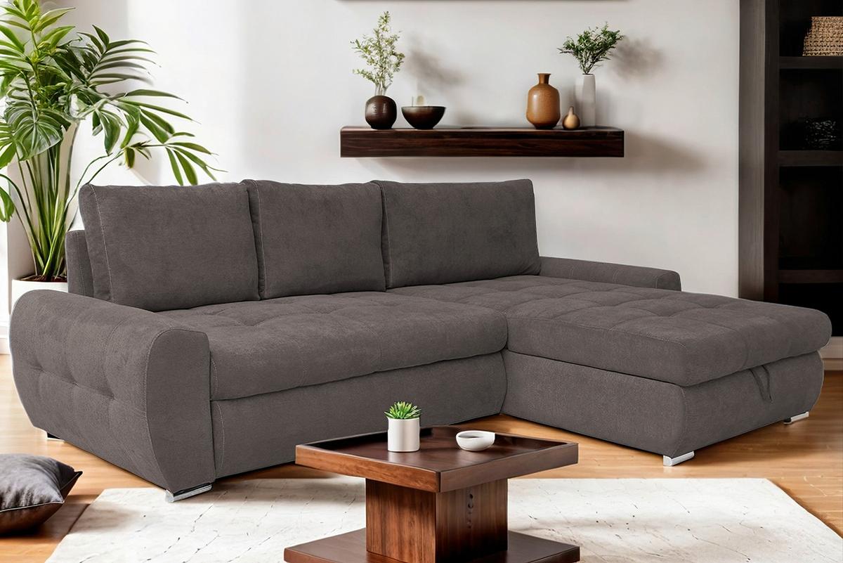 Coltar extensibil SOLAR - maro/alb, Design, textil (277/175cm) - Modern Living